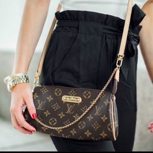 Louis Vuitton Eva LV monogram print